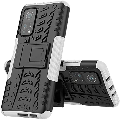 Max Power Digital Hülle für Xiaomi Mi 10T / Mi 10T Pro Schutzhülle Bumper Handyhülle Case Cover Stoßfest Doppelschichter Outdoor Shock Absorption 360 Grad (Xiaomi Mi 10T / Mi 10T Pro, Weiß) von Max Power Digital