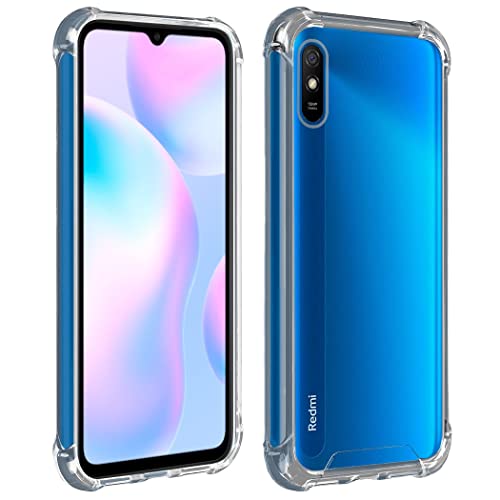 Max Power Digital Hülle für Xiaomi Redmi 9A/Redmi 9AT Klarsicht-Silikongehäuse mit Verstärkten Ecken Flexible Anti-Schock Silikonhülle (Xiaomi Redmi 9A/Redmi 9AT, Transparent) von Max Power Digital