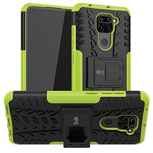 Max Power Digital Hülle für Xiaomi Redmi Note 9 Schutzhülle Bumper Handyhülle Case Cover Stoßfest Doppelschichter Outdoor Shock Absorption 360 Grad (Xiaomi Redmi Note 9, Grün) von Max Power Digital