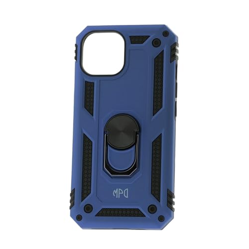 Max Power Digital Hülle für iPhone 14 Standfunktion Drehbar Ringhalter 360 Grad Case Cover Magnet Bumper Handyhülle Outdoor Hart Hardcase Mit Ring (iPhone 14, Blau) von Max Power Digital