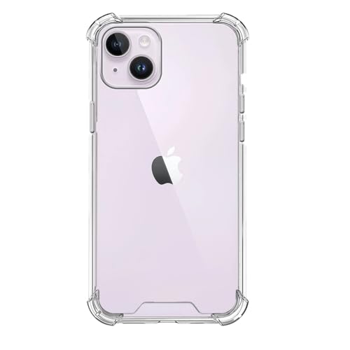 Max Power Digital Hülle für iPhone 15 Plus Klarsicht-Silikongehäuse mit Verstärkten Ecken Flexible Anti-Schock Silikonhülle Durchsichtig (iPhone 15 Plus, Transparent) von Max Power Digital