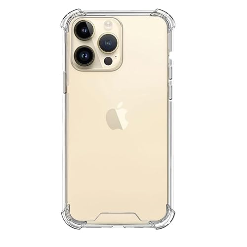 Max Power Digital Hülle für iPhone 15 Pro Klarsicht-Silikongehäuse mit Verstärkten Ecken Flexible Anti-Schock Silikonhülle Durchsichtig (iPhone 15 Pro, Transparent) von Max Power Digital