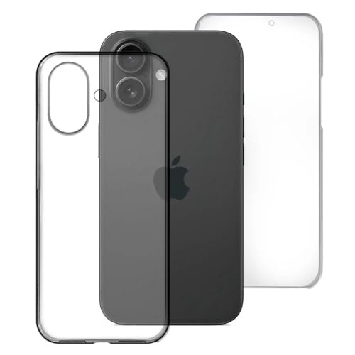 Max Power Digital Hülle für iPhone 16 360 Grad Transparent Silikon Komplett Schutzhülle Durchsichtig Beide Seiten Doppelseitig Full Body Vorne und Hinten Stoßfest Case Max Power Digital Hülle für iPhone 16 360 Grad Transparent Silikon Komplett Schutzhülle Durchsichtig Beide Seiten Doppelseitig Full Body Vorne und Hinten Stoßfest Case von Max Power Digital