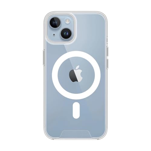 Max Power Digital Magnetisch Hülle für iPhone 14 Kompatibel mit MagSafe Stoßfest Handyhülle Schutzhülle Kratzfeste Durchsichtig Kabellosem Laden (iPhone 14) von Max Power Digital