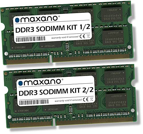 Maxano 16GB Kit (2x8GB) RAM kompatibel mit QNAP TS TS-451+, TS-451S DDR3 1600MHz SODIMM Arbeitsspeicher von Maxano