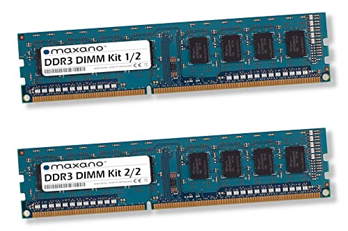 Maxano 16GB Kit 2X 8GB RAM Speicher DDR3 1333MHz DIMM kompatibel mit Gigabyte Mainboard GA-H61M-S2PV, GA-H61M-S2V-B3, GA-H61M-S2P-B3, GA-H61M-USB3-B3 von Maxano