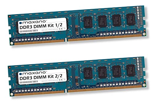 Maxano 16GB Kit 2X 8GB RAM Speicher DDR3 1600MHz DIMM kompatibel mit Gigabyte Mainboard GA-B85N, GA-B85N Phoenix WiFi von Maxano