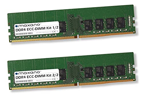 Maxano 64GB Kit 2X 32GB RAM Speicher DDR4 2400MHz ECC-DIMM kompatibel mit Asus Mainboard P10S WS, P10S-x von Maxano