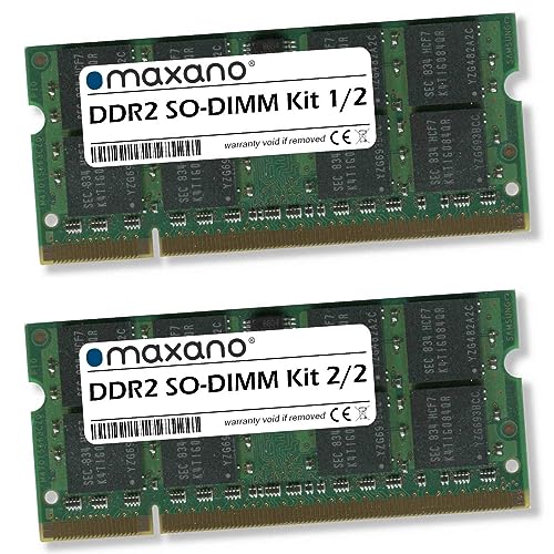 Maxano 8GB Kit 2X 4GB RAM kompatibel mit Acer Aspire 7736 (DDR2) (PC2-6400 SO-DIMM Arbeitsspeicher) von Maxano