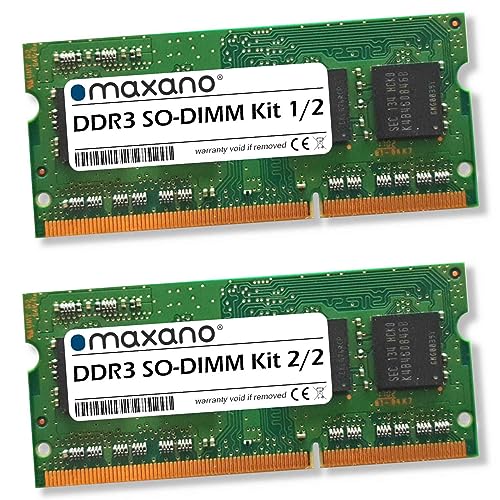 Maxano 8GB Kit 2X 4GB RAM kompatibel mit Acer Extensa 5635 (DDR3) (PC3-10600 SO-DIMM Arbeitsspeicher) von Maxano