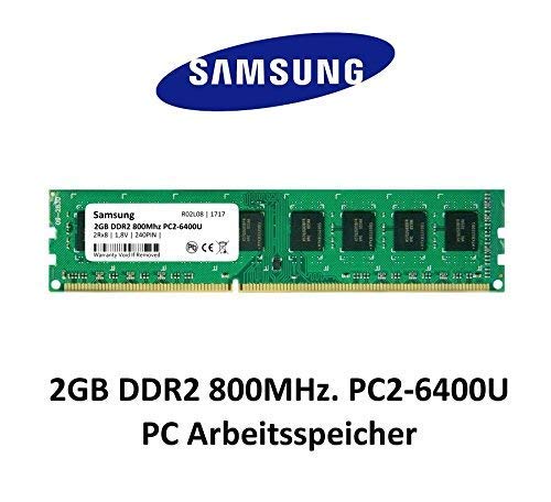 Samsung 2GB DDR2 800Mhz PC2-6400 240pin Desktop Arbeitsspeicher RAM Memory 3rd DIMM von Maxano