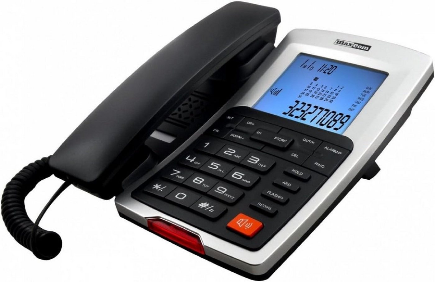 Maxcom KXT709 Telefon Analoges Telefon Anrufer-ID Schwarz, Weiß Festnetztelefon Maxcom KXT709 Telefon Analoges Telefon Anrufer-ID Schwarz, Weiß Festnetztelefon von Maxcom