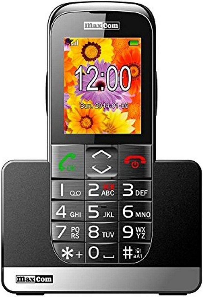 Maxcom Multi-Media Handy micro-SIM (5,6 cm (2,2 Zoll) Farbdisplay, 0,3M Seniorenhandy von Maxcom