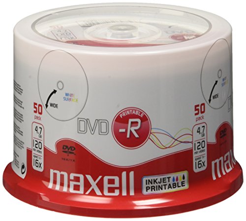 50 Maxell DVD-R 4,7 GB 16x print Cake von Maxell