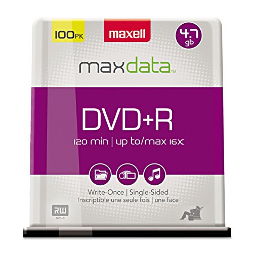 DVD+R 4,7 GB 100 Pack Spindle DVD+R 4,7 GB 100 Pack Spindle von Maxell