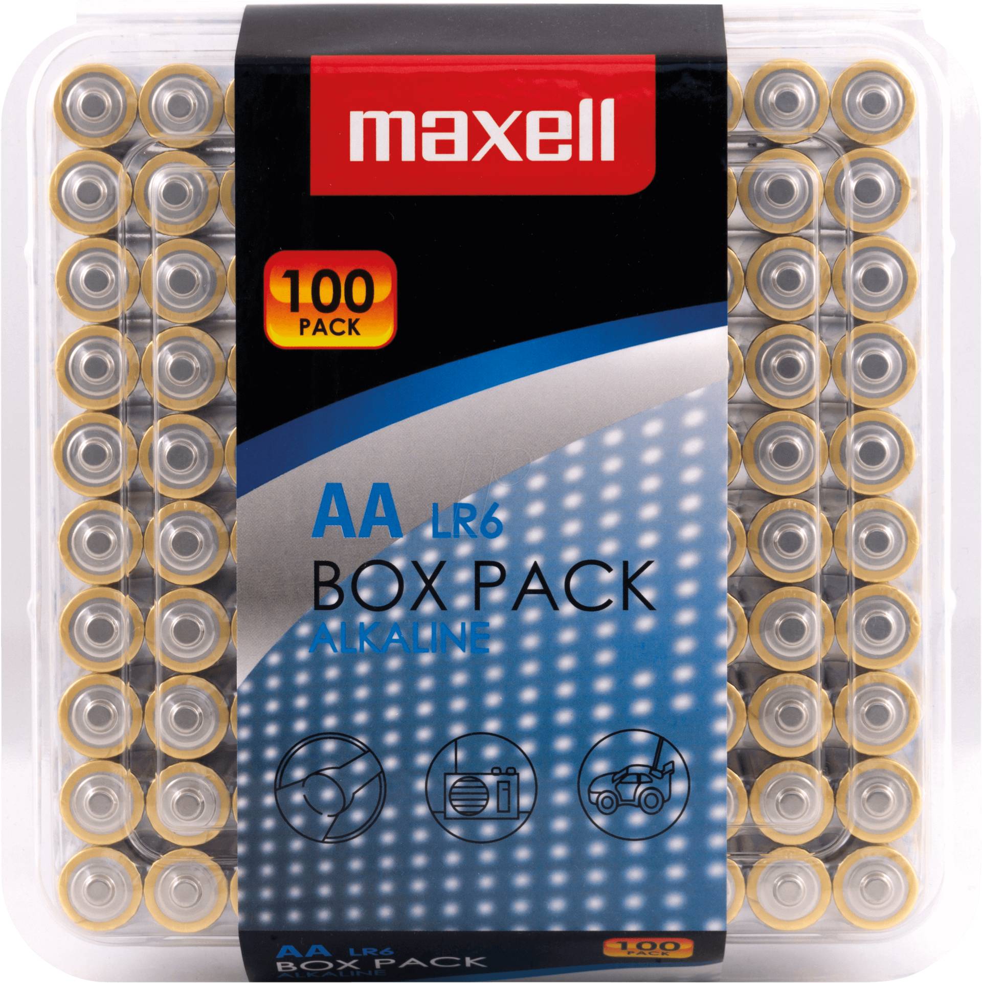 MAXELL AA 100X - Alkaline Batterie, AA (Mignon), 100er-Pack von Maxell