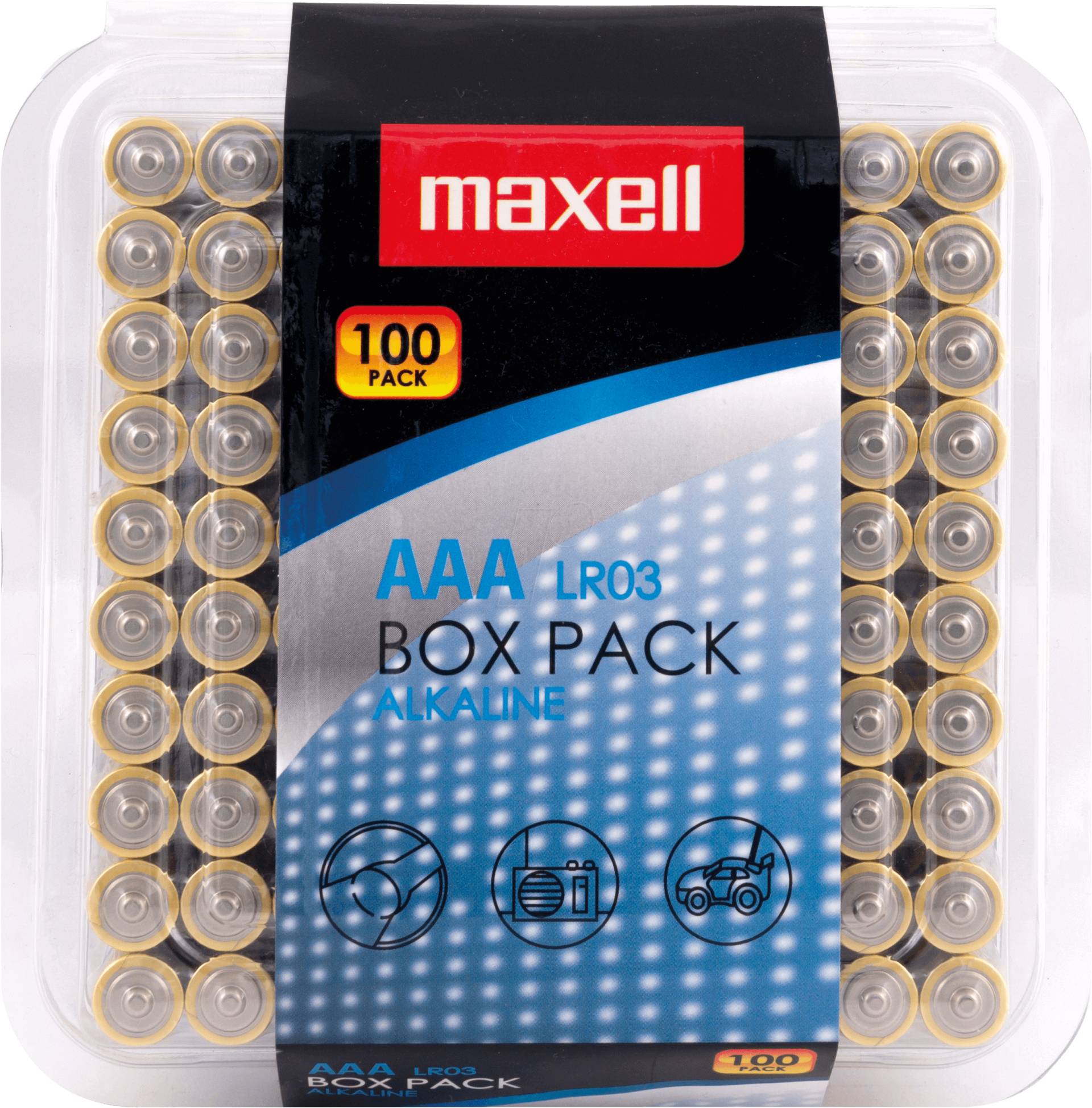 MAXELL AAA 100X - Alkaline Batterie, AAA (Micro), 100er-Pack von Maxell