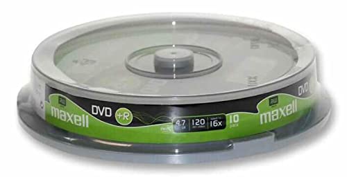 Maxell 10 x DVD+R - 4.7 GB 8X - Spindel, 275632 von Maxell