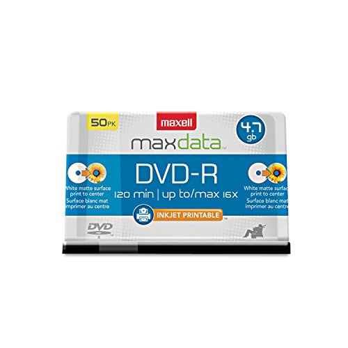 Maxell 638022 DVD-R4.7Gb Bedruckbar weiß matt von Maxell