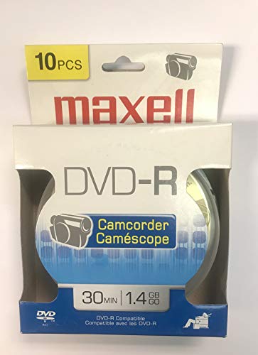 Maxell 8cm Camcorder DVD-R, 10-Pack (Packaging May Vary) von Maxell