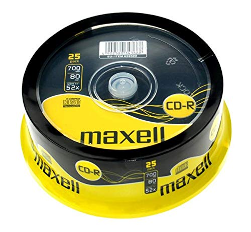 Maxell CD-R Rohlinge 80Min 700MB 52x 25er Spindel Maxell CD-R Rohlinge 80Min 700MB 52x 25er Spindel von Maxell