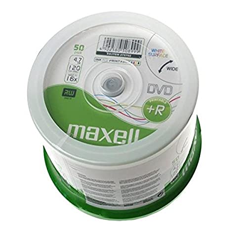 Maxell DVD+R 4.7GB 16X Printable 50ER SPINDEL von Maxell