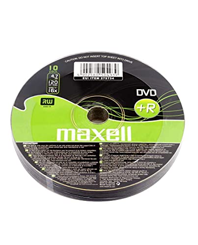 Maxell DVD+R 16x, 10 pièces en Shrink von Maxell