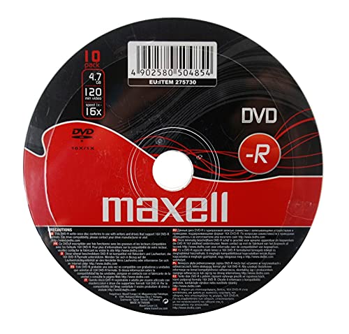Maxell DVD-R 16x, 10-Stück Spindel von Maxell