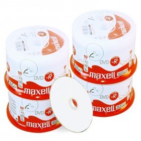 Maxell DVD-R 4.7 GB / 120 min, 16x, fullprintable, 200 Stück in Cakebox von Maxell