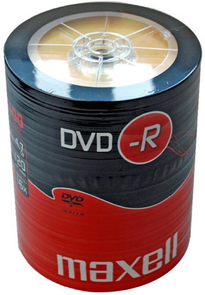 Maxell DVD-Rohling 100 Maxell Rohlinge DVD-R 4,7GB 16x Shrink Maxell DVD-Rohling 100 Maxell Rohlinge DVD-R 4,7GB 16x Shrink von Maxell