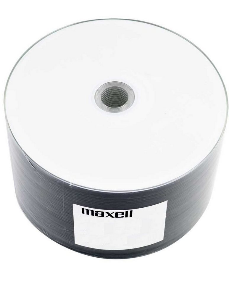 Maxell DVD-Rohling 50 Maxell Rohlinge DVD-R full printable 4,7GB 16x Shrink von Maxell