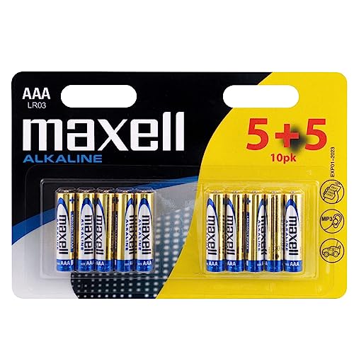Maxell LR03 AAA Micro Alkaline Batterien (5+5 Pack) von Maxell