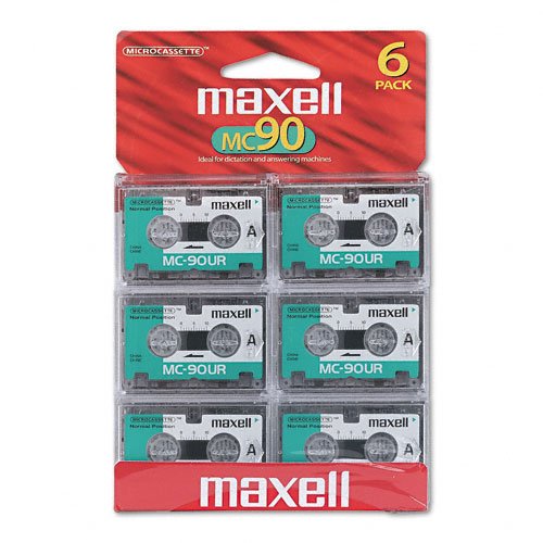 Maxell MC90 Dictation and Audio Cassette 90 Minute 6 Pack von Maxell