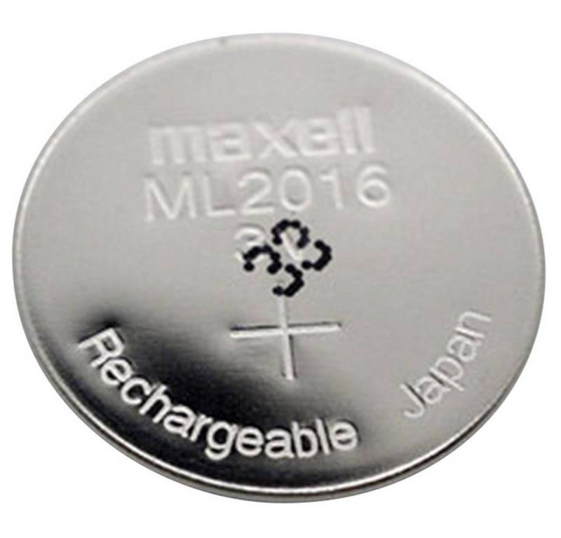 Maxell Maxell ML2016 Knopfzellen-Akku ML 2016 Lithium 25 mAh 3 V 1 St. Knopfzelle, (3.00 V) von Maxell
