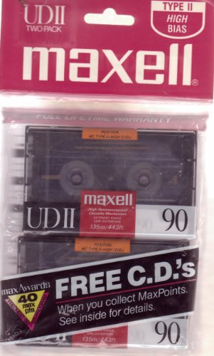 Maxell UDII Cd 90 MIN /135m (2-Pack) von Maxell