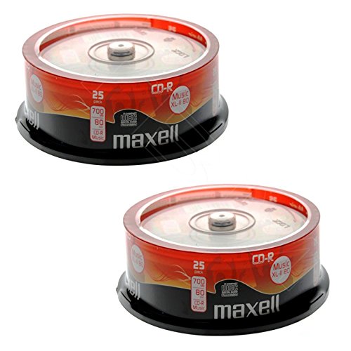 Maxell XL II 80MU - 50 x CD-R - 700 MB (80 min) - Gusseisen - Speicherunterstützung von Maxell