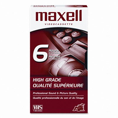 Premium Grade VHS Videotape Cassette, 6 Hours, Sold as 1 Each von Maxell