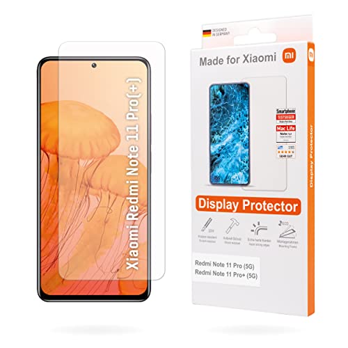 Made For Xiaomi Displayschutz-Glas für Redmi Note 11 Pro & Redmi Note 11 Pro 5G, Extremer Härtegrad 10H, Ultradünn mit gehärteten Kanten, Anti-Fingerprint, Blasenfreie Anbringung mit Montagerahmen Made For Xiaomi Displayschutz-Glas für Redmi Note 11 Pro & Redmi Note 11 Pro 5G, Extremer Härtegrad 10H, Ultradünn mit gehärteten Kanten, Anti-Fingerprint, Blasenfreie Anbringung mit Montagerahmen von Maxfield