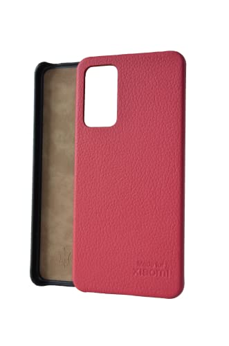 Made for Xiaomi Back Case, Echtleder Schutzhülle, Handyhülle für Redmi Note 11 Pro & Redmi Note 11 Pro 5G, Handgefertigt in Europa - Pink von Maxfield