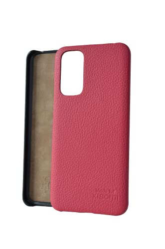 Made for Xiaomi Back Case, Echtleder Schutzhülle, Handyhülle für Xiaomi 12 & Xiaomi 12X, Handgefertigt in Europa - Pink von Maxfield
