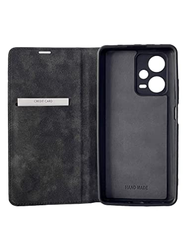 Made for Xiaomi Echtleder Handyhülle für Xiaomi Redmi Note 12 Pro 5G, Handgefertigt in Europa, Klapphülle, Schwarz Made for Xiaomi Echtleder Handyhülle für Xiaomi Redmi Note 12 Pro 5G, Handgefertigt in Europa, Klapphülle, Schwarz von Maxfield
