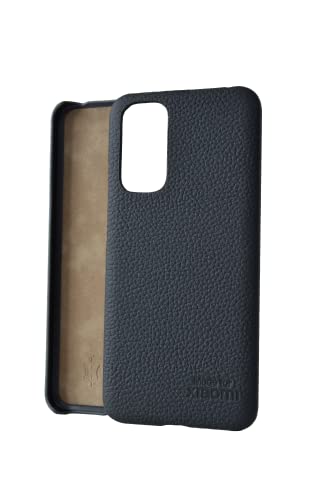 Maxfield for Xiaomi Back Case, Echtleder Schutzhülle, Handyhülle für Redmi Note 11 & 11S, Handgefertigt in Europa - Schwarz von Maxfield