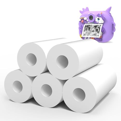 5 Rollen Druckpapier Thermopapier für Kinderkamera, Sofortdruck Thermopapier, Druckpapier Nachfülldruckpapier, Nachfüllpapier für Kinderkamera Sofortdruckkamera,Breite: 2,28 Zoll 5 Rollen Druckpapier Thermopapier für Kinderkamera, Sofortdruck Thermopapier, Druckpapier Nachfülldruckpapier, Nachfüllpapier für Kinderkamera Sofortdruckkamera,Breite: 2,28 Zoll von Maxgia