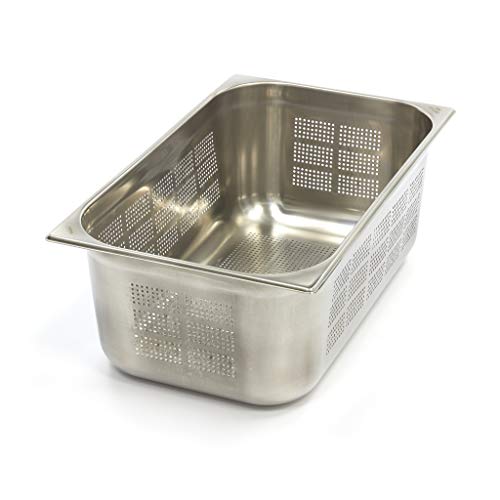 Maxima Gastro Gastronormbehälter - 1/1 GN - 20 cm Tief - Edelstahl - Perforiert von Maxima