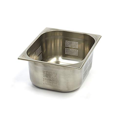 Maxima Gastro Gastronormbehälter - 1/2 GN - 15 cm Tief - Edelstahl - Perforiert von Maxima