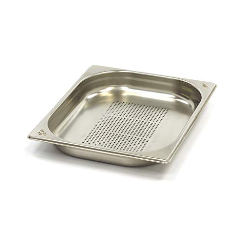 Maxima Gastro Gastronormbehälter - 1/2 GN - 4 cm Tief - Edelstahl - Perforiert von Maxima