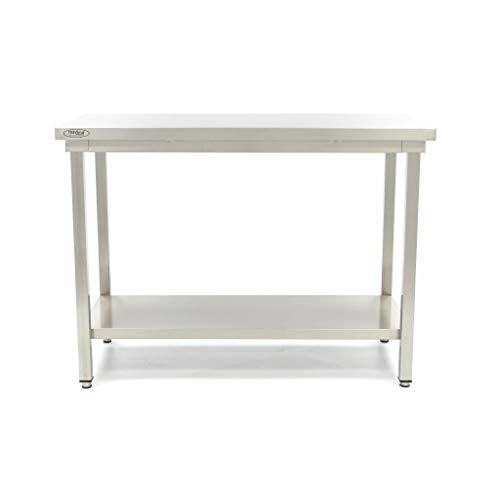 Maxima Gastro Edelstahltisch - 200 x 70 cm - Einstellbare Höhe von Maxima