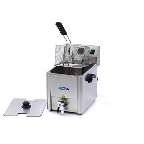 Fritteuse 8 L - 1 Korb - mit Hahn - Fritteuse - 1,5 KG Pommes Frites - Professionell - Edelstahl - Fritteuse 8 Liter Fritteuse 8 L - 1 Korb - mit Hahn - Fritteuse - 1,5 KG Pommes Frites - Professionell - Edelstahl - Fritteuse 8 Liter von Maxima