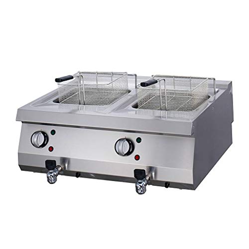 Maxima Gastro Heavy Duty Fritteuse - 2 x 12 l - Doppeleinheit - 70 cm Tief - mit Ablasshahn - Elektrisch Maxima Gastro Heavy Duty Fritteuse - 2 x 12 l - Doppeleinheit - 70 cm Tief - mit Ablasshahn - Elektrisch von Maxima