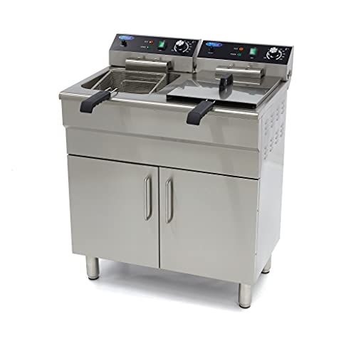 Maxima Gastro Fritteuse - 2 x 16 l - 2 Körbe - mit Ablasshahn und Ständer Maxima Gastro Fritteuse - 2 x 16 l - 2 Körbe - mit Ablasshahn und Ständer von Maxima